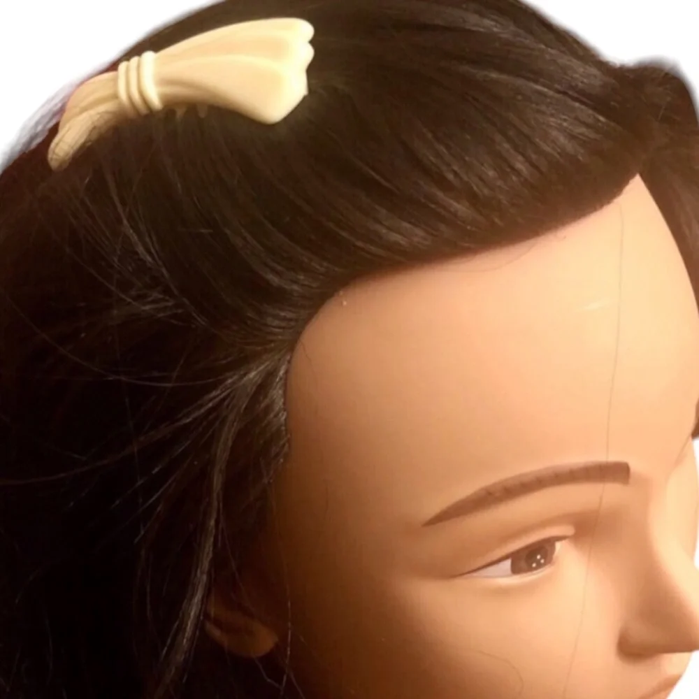 1980’s Dainty Cream Colored French Hair‎ Comb, Minimalist, Deadstock Vintage
